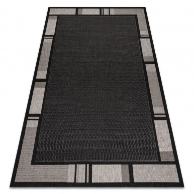 TEPPICH SIZAL FLOORLUX 20195 schwarz / silber
