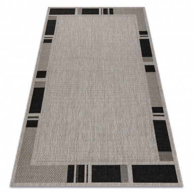 TEPPICH SIZAL FLOORLUX 20195 silber / schwarz