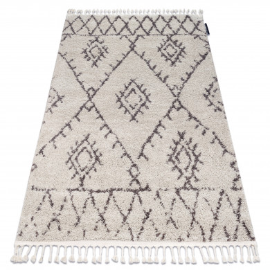 Teppich BERBER FEZ G0535 sahne / braun Franse berber marokkanisch shaggy zottig