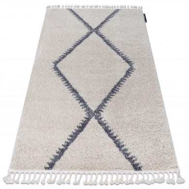 Teppich BERBER MEKNES B5910 sahne / grau Franse berber marokkanisch shaggy zottig