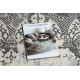 Dywan CORE W3824 Ornament Vintage - Strukturalny, dwa poziomy runa, krem / szary