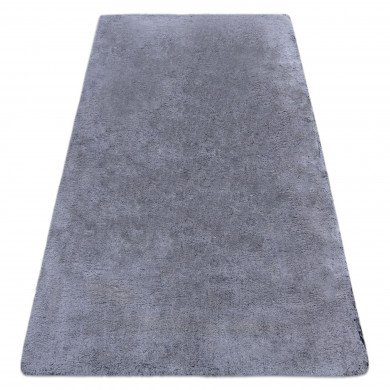 Moderner Waschteppich LAPIN Shaggy, Antirutsch schwarz / elfenbein