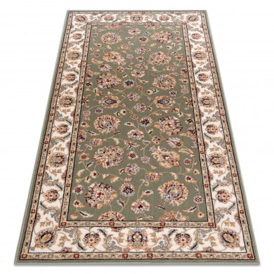 Teppich Wolle NAIN Ornament, Rahmen 7338/51088 grün / beige
