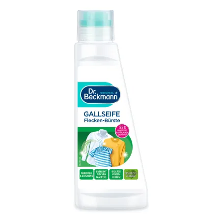 Dr. Beckmann Pre-Wash Fleckentferner 250 ml mit Bürste für effektive Fleckentfernung