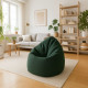 Dunkelgrün sitzsack XL Boucle