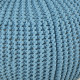 KnitPouf Cotton Lime – Runder gestrickter Pouf