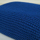 CottonKnit Sky Pouf – handgestrickter Pouf aus Baumwollkordel