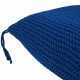 CottonKnit Sky Pouf – handgestrickter Pouf aus Baumwollkordel