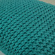 PillowKnit Handmade Navy – rechteckiges Strickkissen aus Baumwollkordel