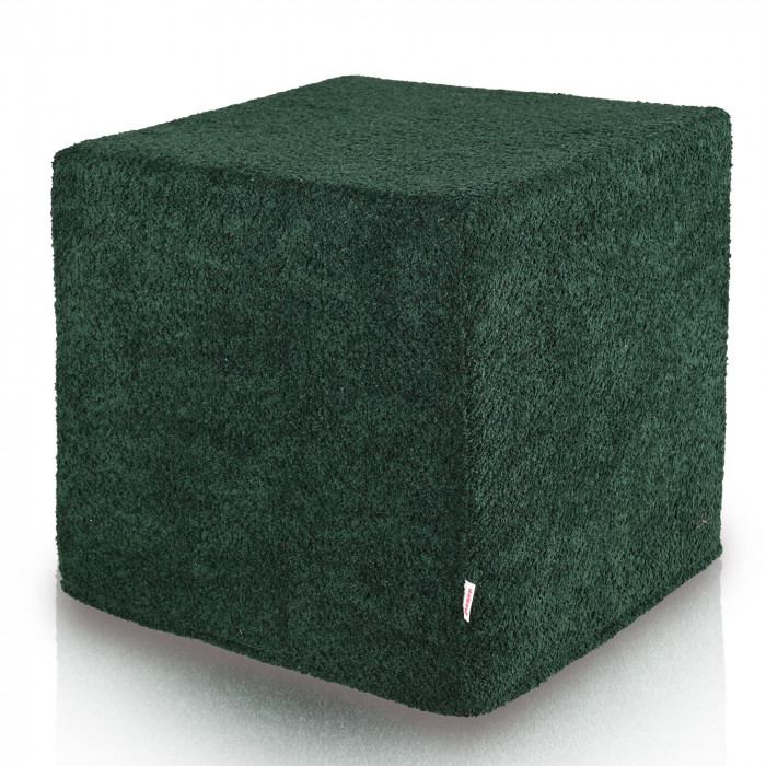 ElegantSquare Tweed Beige Check - Würfelhocker