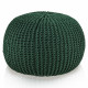 CottonKnit Sky Pouf – handgestrickter Pouf aus Baumwollkordel