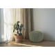 HandKnit Pouf Grande – Waldgrüner, handgestrickter Pouf aus Baumwollkordel