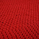 CottonKnit Deco Cushion – Turquoise – rechteckiges Kissen aus Baumwollschnur
