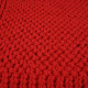 CottonKnit Deco Cushion – Turquoise – rechteckiges Kissen aus Baumwollschnur