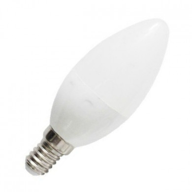 E14 LED-Glühbirne, 7W, warmweiß, 3000K, C37 Kerze