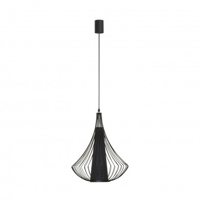 KAREN schwarze Pendelleuchte, Durchmesser: 40 cm 4607