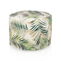 Pouf Runder Sitzhocker Zylinder - Premium Print-Stoff