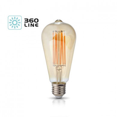 FILAMENT LED E27 7W warm 2700K Tropfen ST64 Lampe