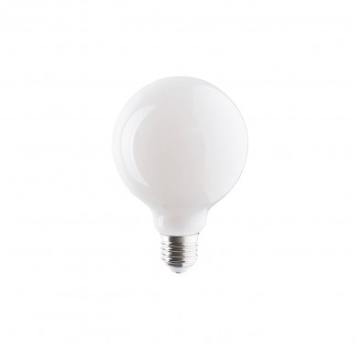 E27 8 W warm 3000 K Glaskugel-LED-Glühbirne ohne Manschette G95 milchig 9177