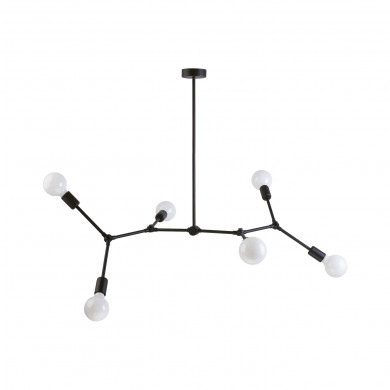 Loft-Deckenleuchte TWIG VI schwarz, Breite 110 cm 9138