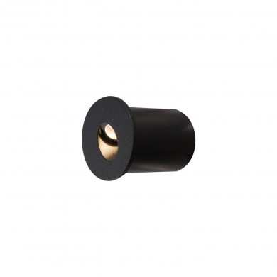 OIA LED-Wandeinbauleuchte, schwarz, Durchmesser 4,8 cm 9102