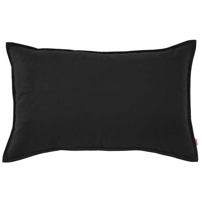 Dekokissen Schwarz Plüsch Kissen