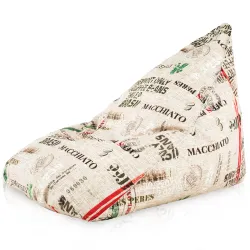 Boden-Sitzsack XL Bermuda - Premium Print-Stoff