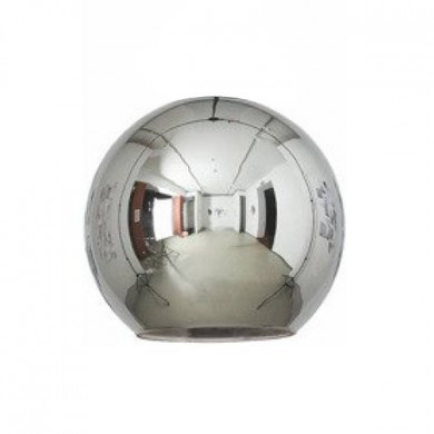 Lampenschirm für POLARIS-Lampe, Kugel, glänzendes Chrom, Durchmesser 25 cm, silber 7165