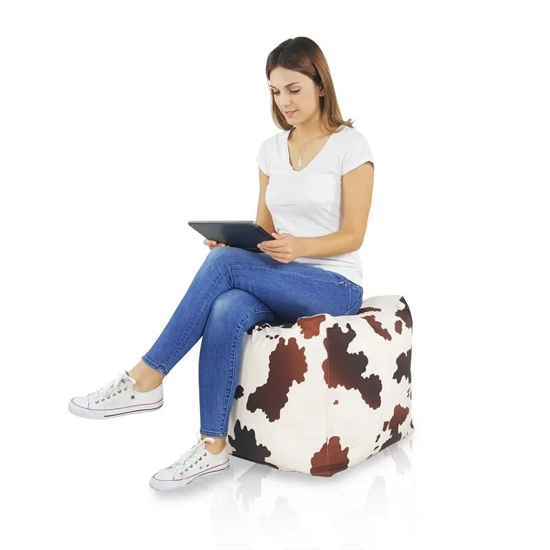 Pouf Sitzwürfel Quadratisch - Premium Print-Stoff – Ansicht 27