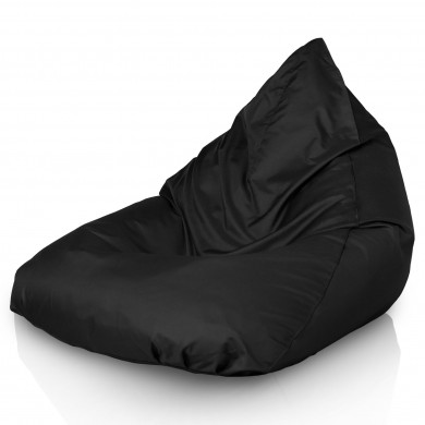 Schwarz Sitzsack Liege Draußen Bermuda