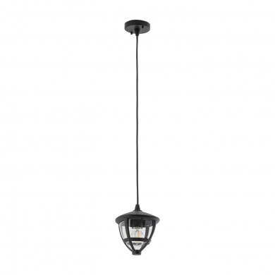 AMELIA Pendelleuchte Breite 17,5 cm E27 IP44 | schwarz 10496