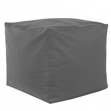 Grau Sitzhocker Kunstleder Cubo