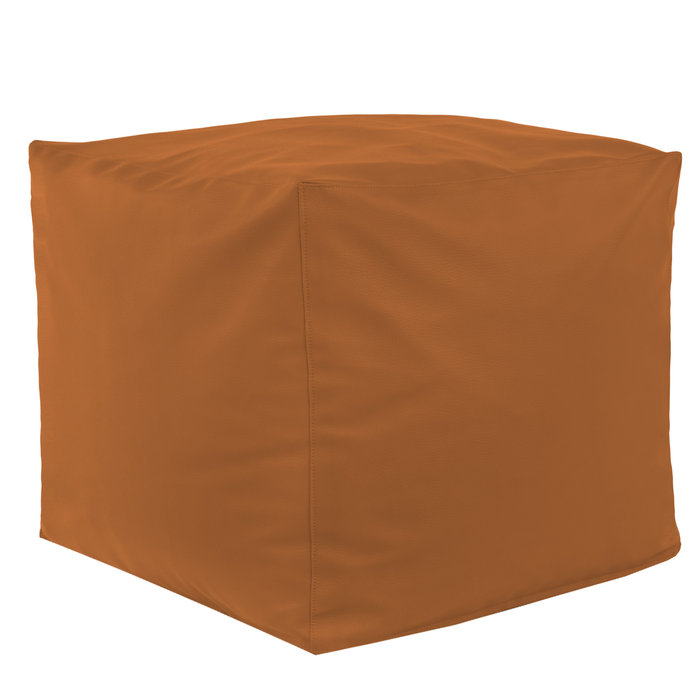 Schokolade Sitzhocker Kunstleder Cubo