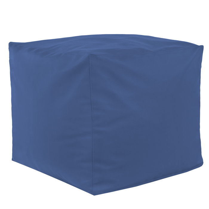 Blau Sitzhocker Kunstleder Cubo Zimmer