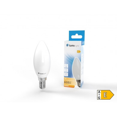 C35 E14 LED-Glühbirne 5 W 360° MILK 610 lm warm
