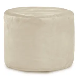 Pouf Runder Sitzhocker Zylinder - Soft-Velours