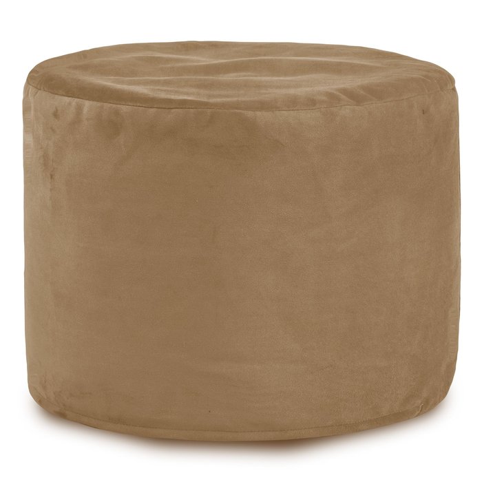 Beige Sitzwürfel Plüsch Cilindro Schlafzimmer