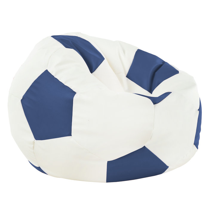 Blau Sitzsack Fußball Jugendzimmer Kunstleder