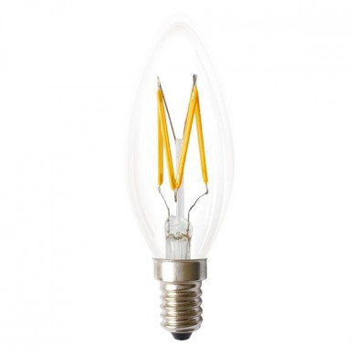 FILAMENT LED-Glühbirne E14 3W warm 1800K C35 Kerze