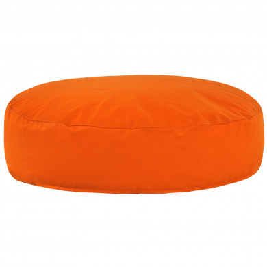 Orange Bodensitzkissen Kunstleder