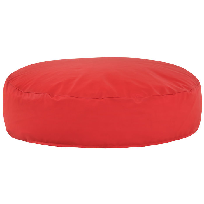 Rot Bodensitzkissen Kunstleder Relax