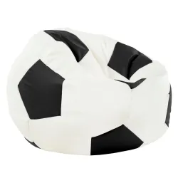 Sessel Sitztzsack Fußball XL für Kinder - Kunstleder
