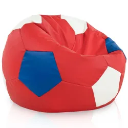 Sessel Sitztzsack Fußball für Kinder - Kunstleder