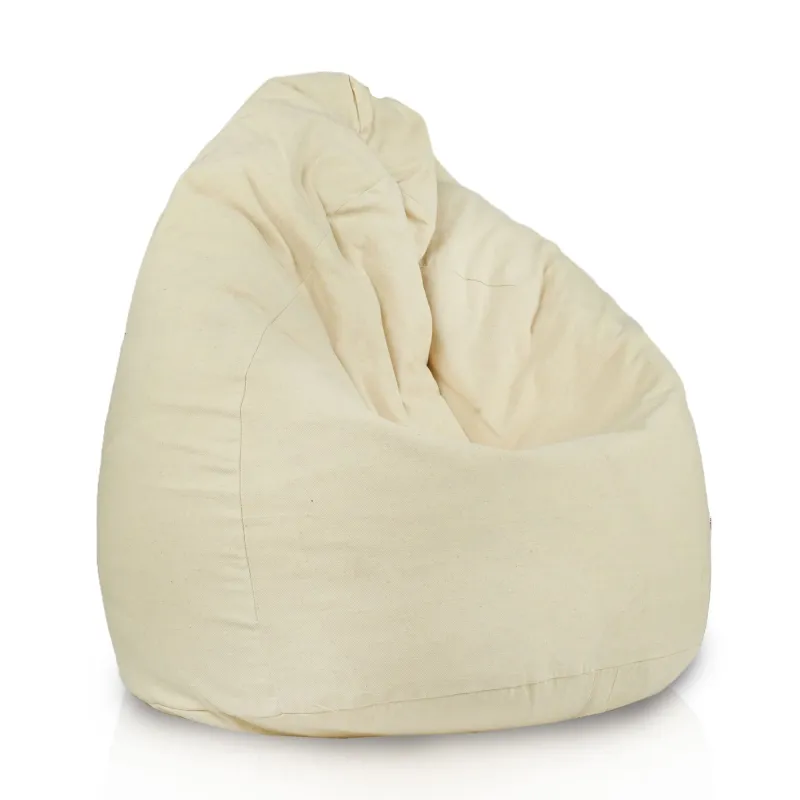 Kinder-Sitzsack L - Premium Naturbaumwolle - Ungefärbt, Ökologisch