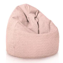 Kinder-Sitzsack L - Teddy-Bouclé