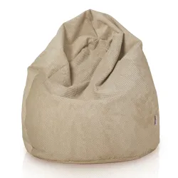 Sitzsack XL Klassik -Struktur-Velours Dot – Ansicht 3