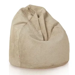 Kinder-Sitzsack L - Struktur-Velours Dot