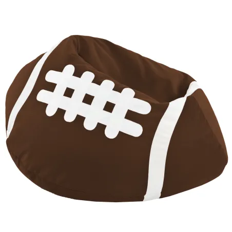 Dunkelbraun Sitzsack Rugby  - Soft-Velours
