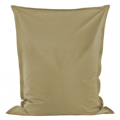 Dunkelbeige Sitzkissen Kunstleder
