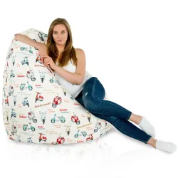Riesensitzsack XXL für Erwachsene - Premium Print-Stoff – Ansicht 17